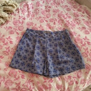 Blue and white skirt/ skort